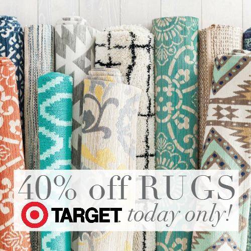 40% off Target Area Rugs Sale Today Only + Free Shipping! (500 x 500 Pixel)