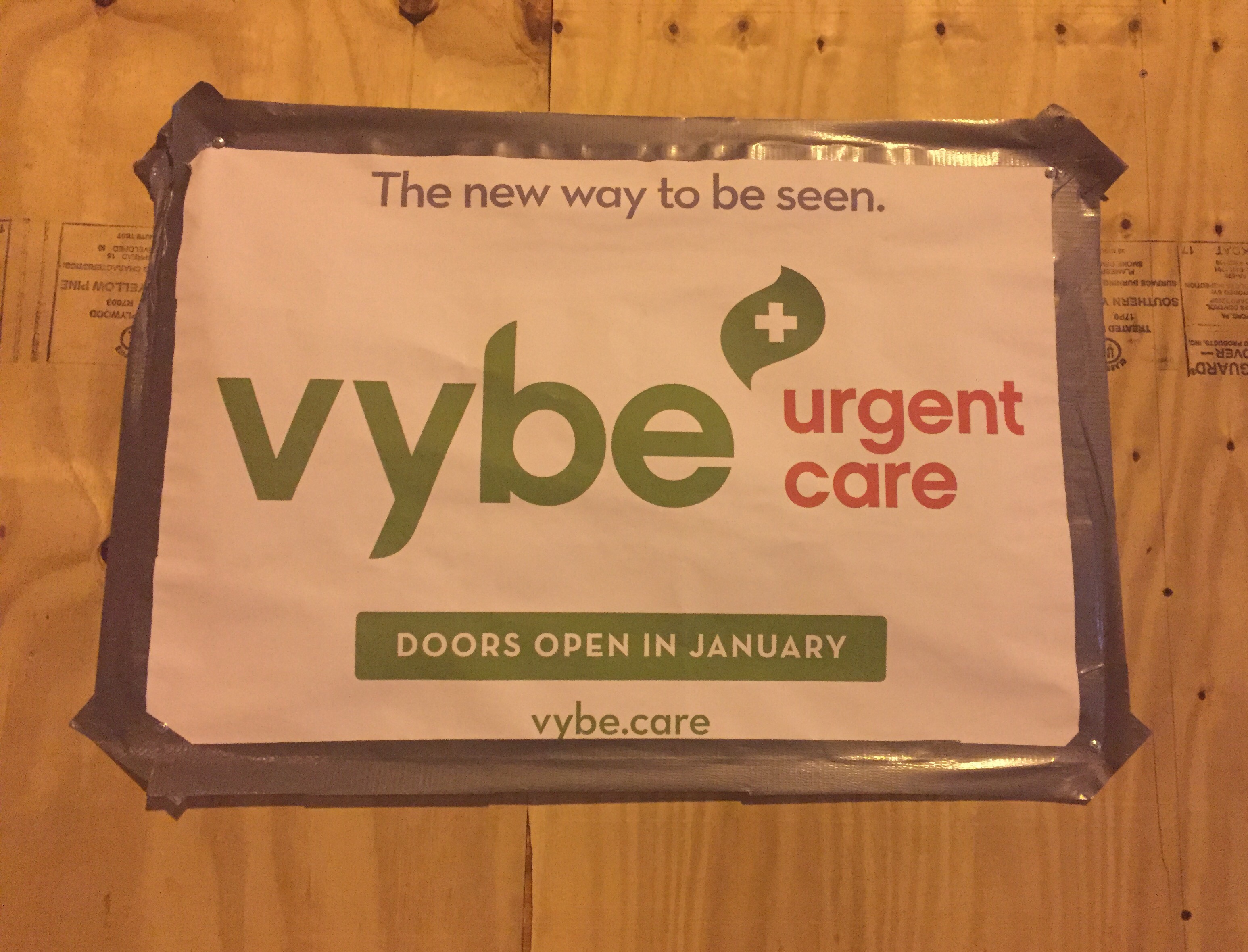 Vybe Urgent Care facility has opened in the former Torre location on