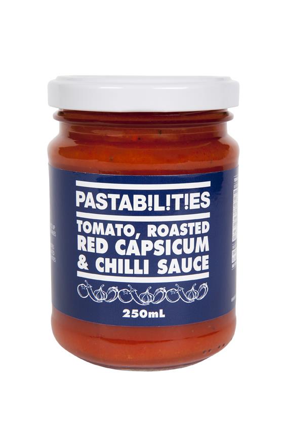 Tomato, Roasted Red Capsicum & Chilli Sauce Pastabilities