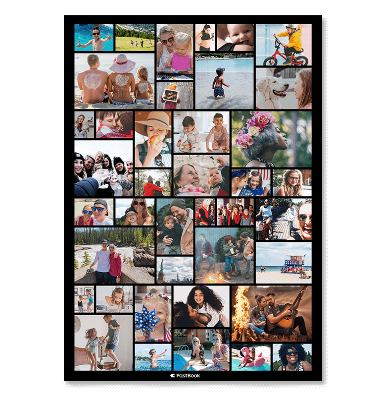Photo Posters created in 1 click from your social media photos PastBook