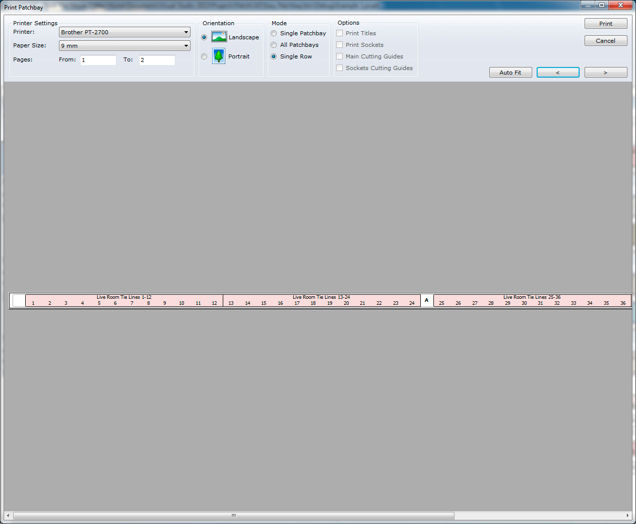PatchCAD Patchbay Design and Labelling Software