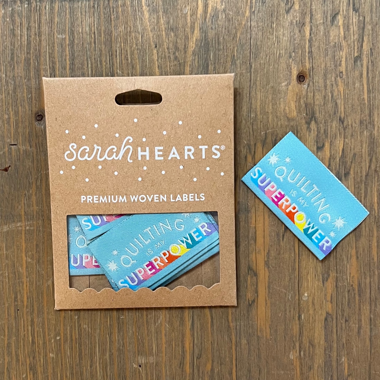 Sarah Hearts Labels Quilting is my Superpower Patch Halifax