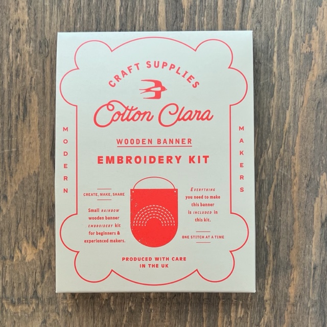 Cotton Clara Rainbow Embroidery Kit Patch Halifax