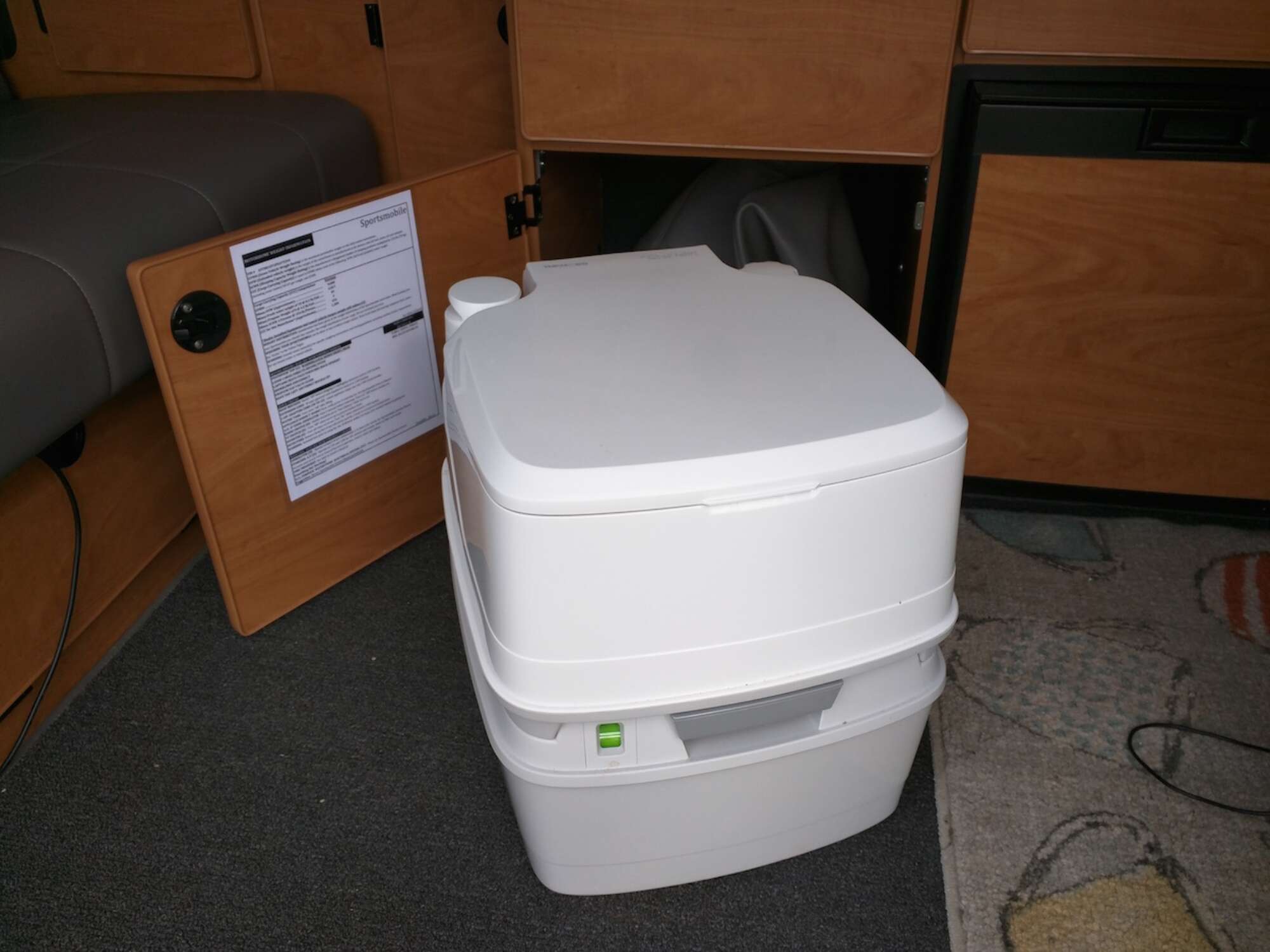 How to use a portapotty in a camper van patchwork&pebbles