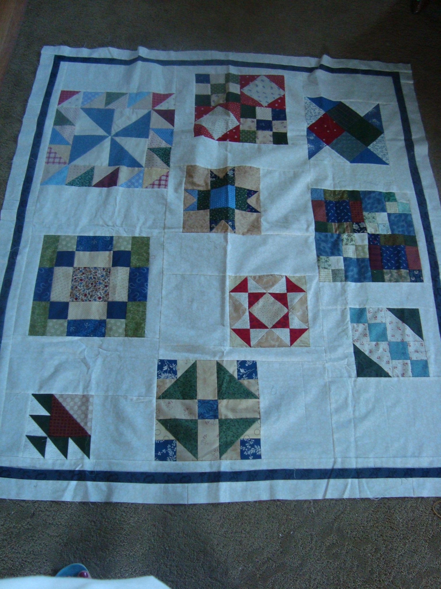 How to Antique your Quilt Top Patchwork Posse