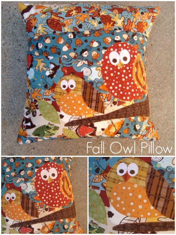 Owl Fall Pillow Tutorial