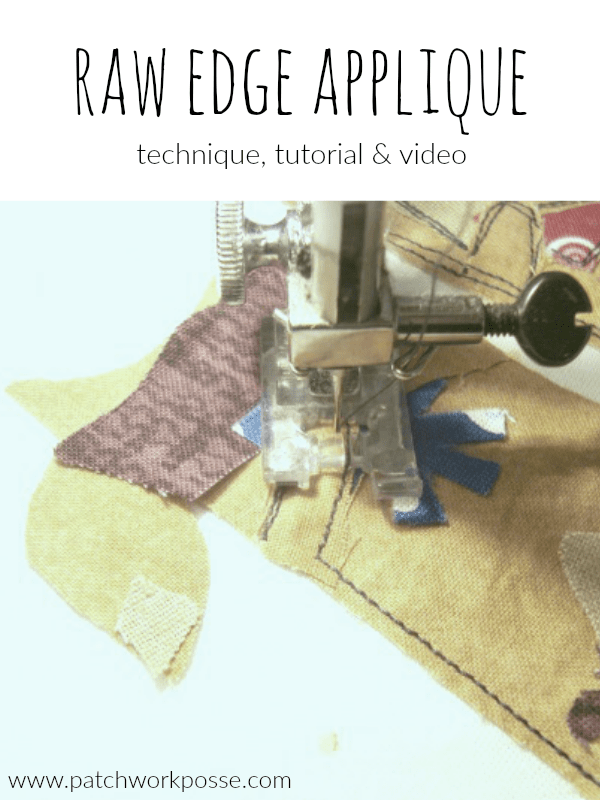 How to Applique Raw edge technique Tutorial