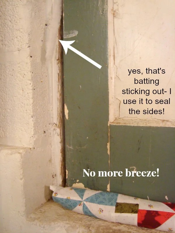 Door Draft Blocker {52 Quilt Block Pick Up} Patchwork Posse