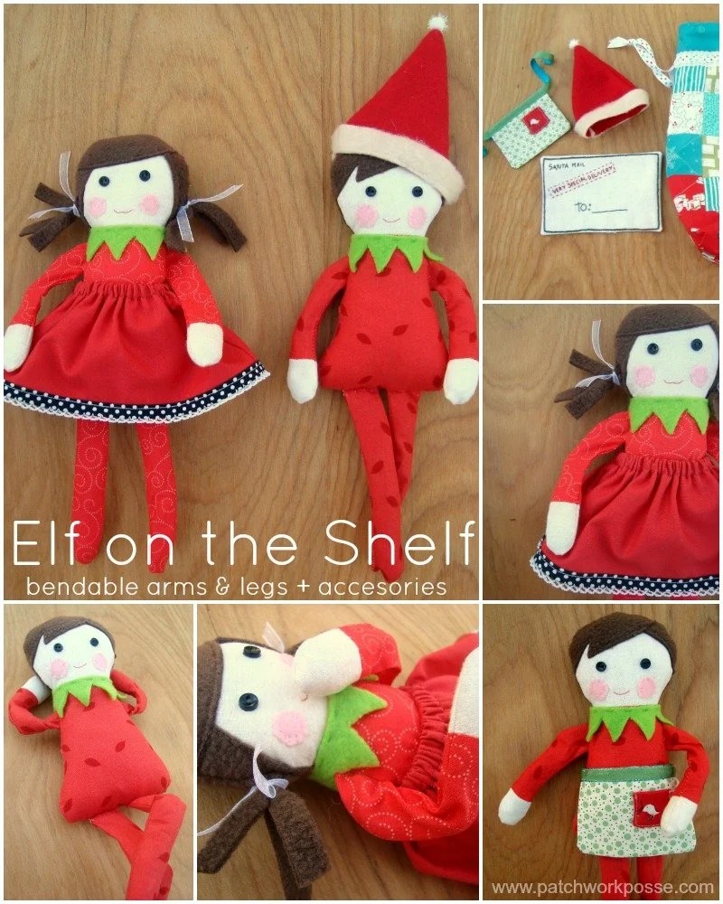 Elf on the Shelf Doll Pattern Patchwork Posse