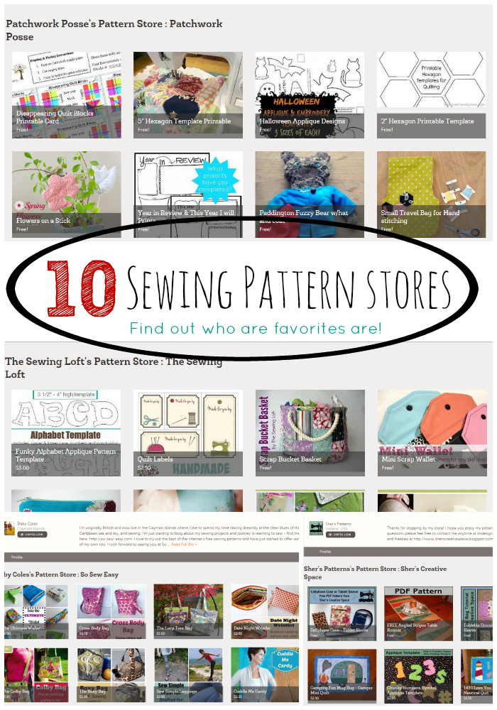 Top 10 Sewing Pattern Stores