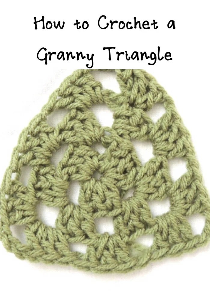 How to crochet a granny triangle