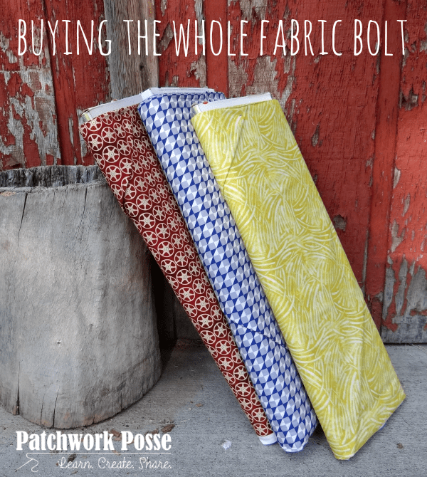 Buying Fabric Bolts Patchwork Posse