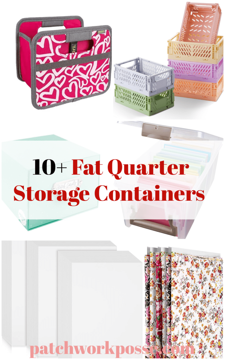 10+ Fat Quarters Storage Containers Patchwork Posse