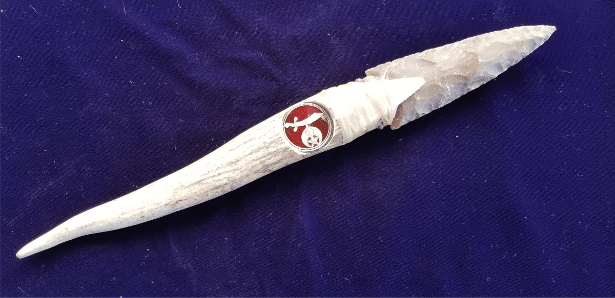 Indigenous Knife Native American Navajo Multi Stone Inlay Boot Knife