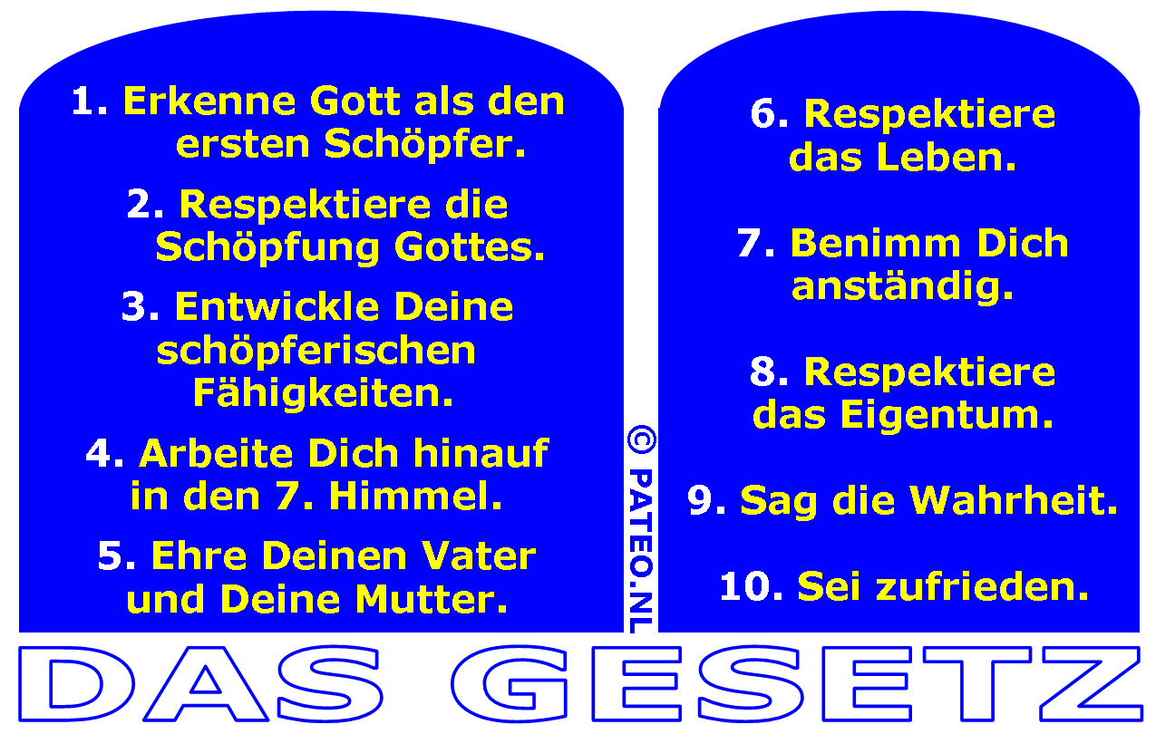 Die ursprünglichen Zehn Gebote