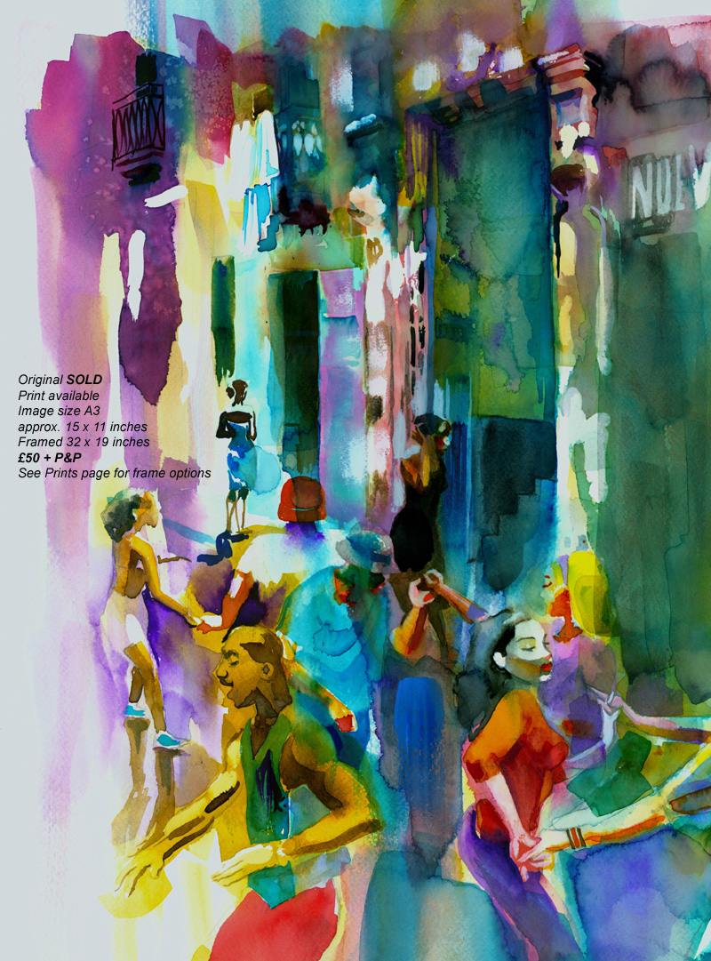 Cuban Salsa Pat Murray Artist and Illustrator
