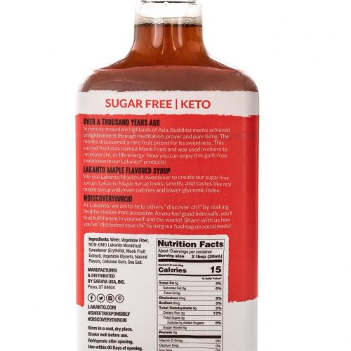 Lakanto Maple Flavored SugarFree Syrup Patrick Maese