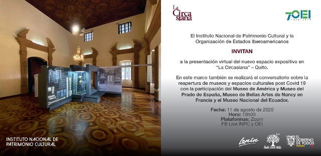 Inpc Celebrara El Dia De La Cultura Con La Inauguracion De Un Nuevo Espacio Museografico En El Palacio La Circasiana Y Conversatorio Sobre Retos De Los Museos Frente Al Covid 19