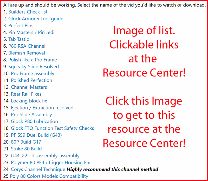 Tutorial Marine Gun Builder (MGB) Polymer80 Build Video Series