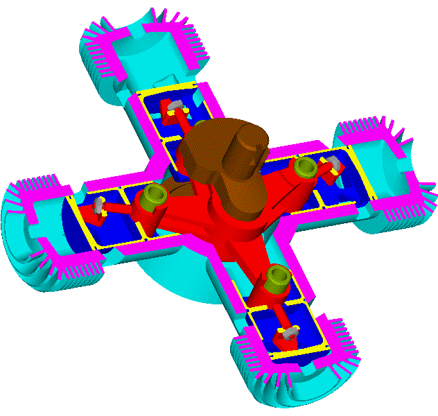 7cylinder radial engine built from aircooled VW parts The Technical