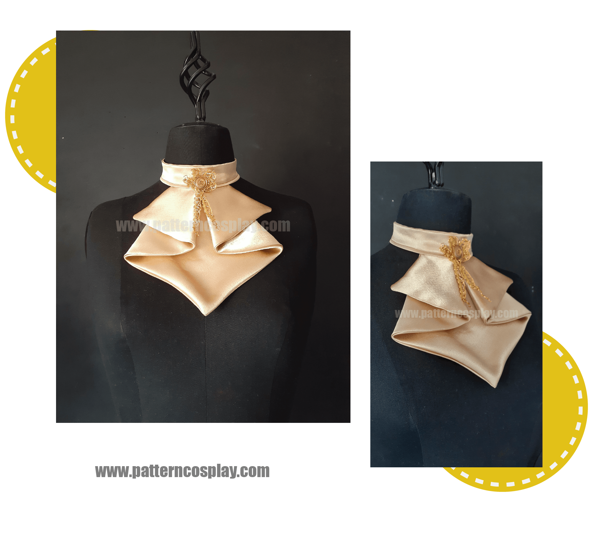 Jabot Neck Pattern Costume Cosplay To Print