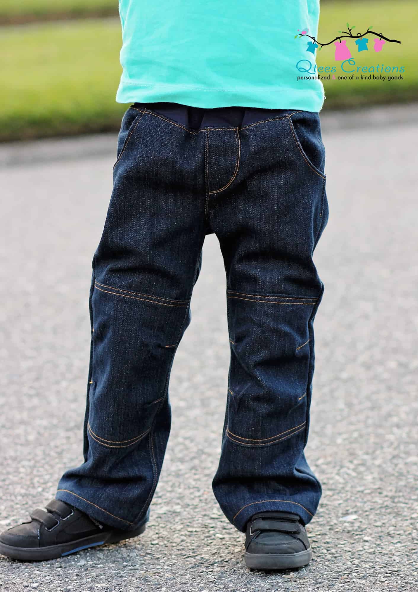 a cool way to add reinforced knees to the Captain Comfort Jeans