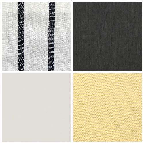 Black and white striped fabric from Designers Guild, Brera Fino