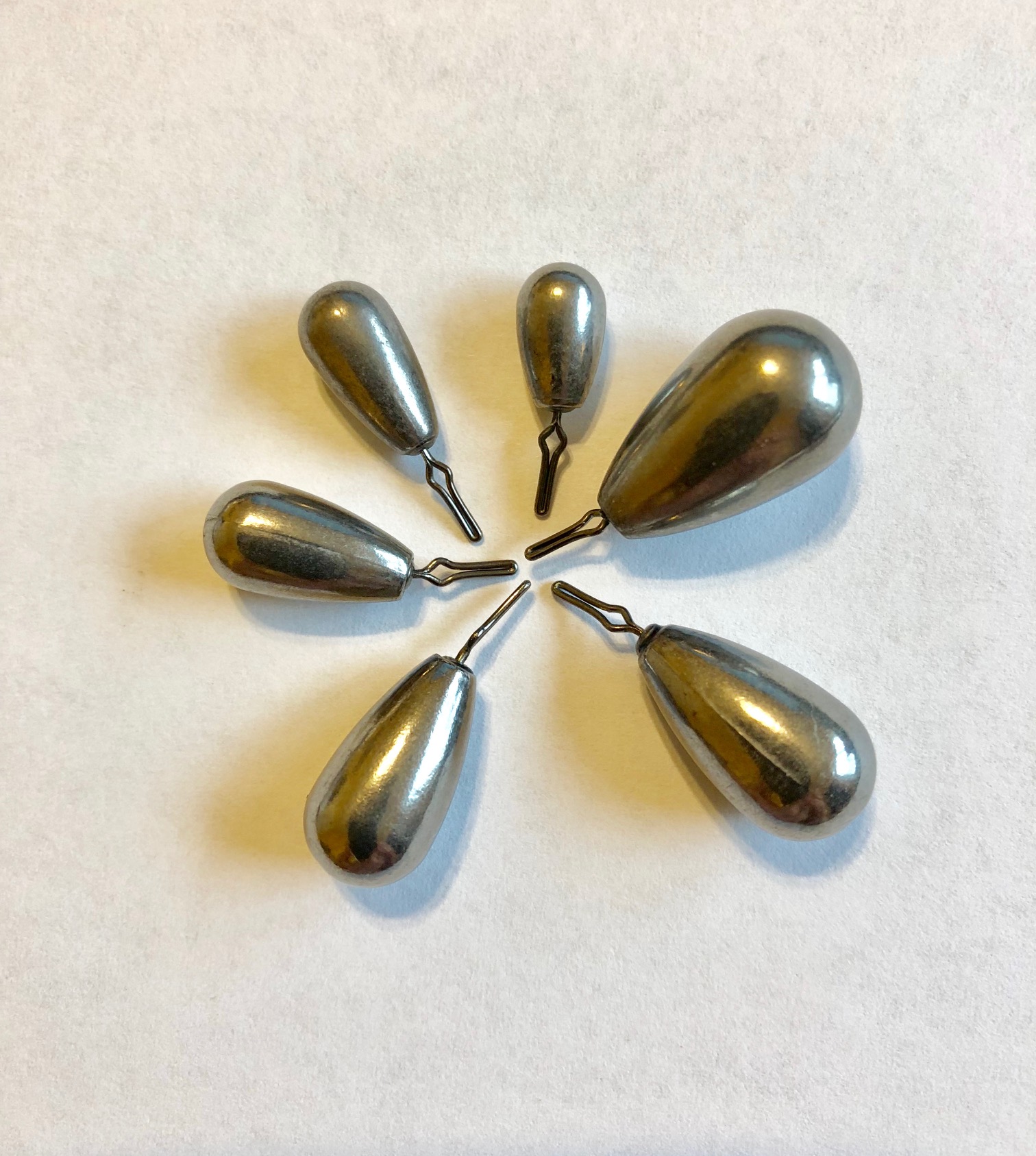 Tungsten Tear Drop Shot Weights PatternTackle Finesse