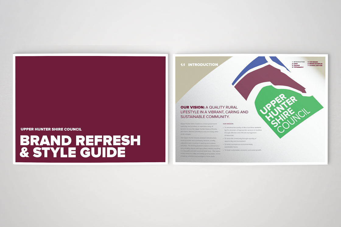 Upper Hunter Shire Council graphic design sydney