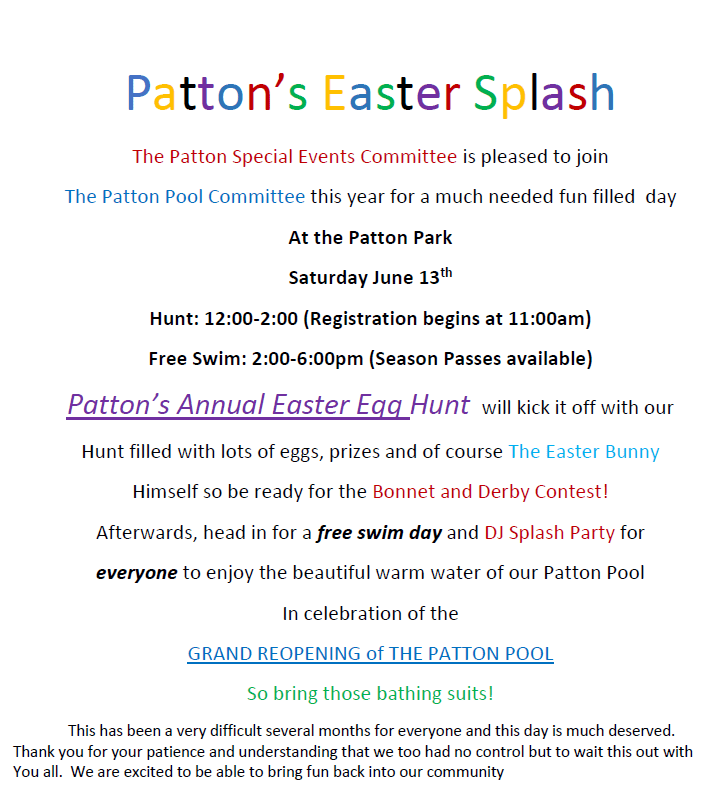 Patton Splash Borough of Patton