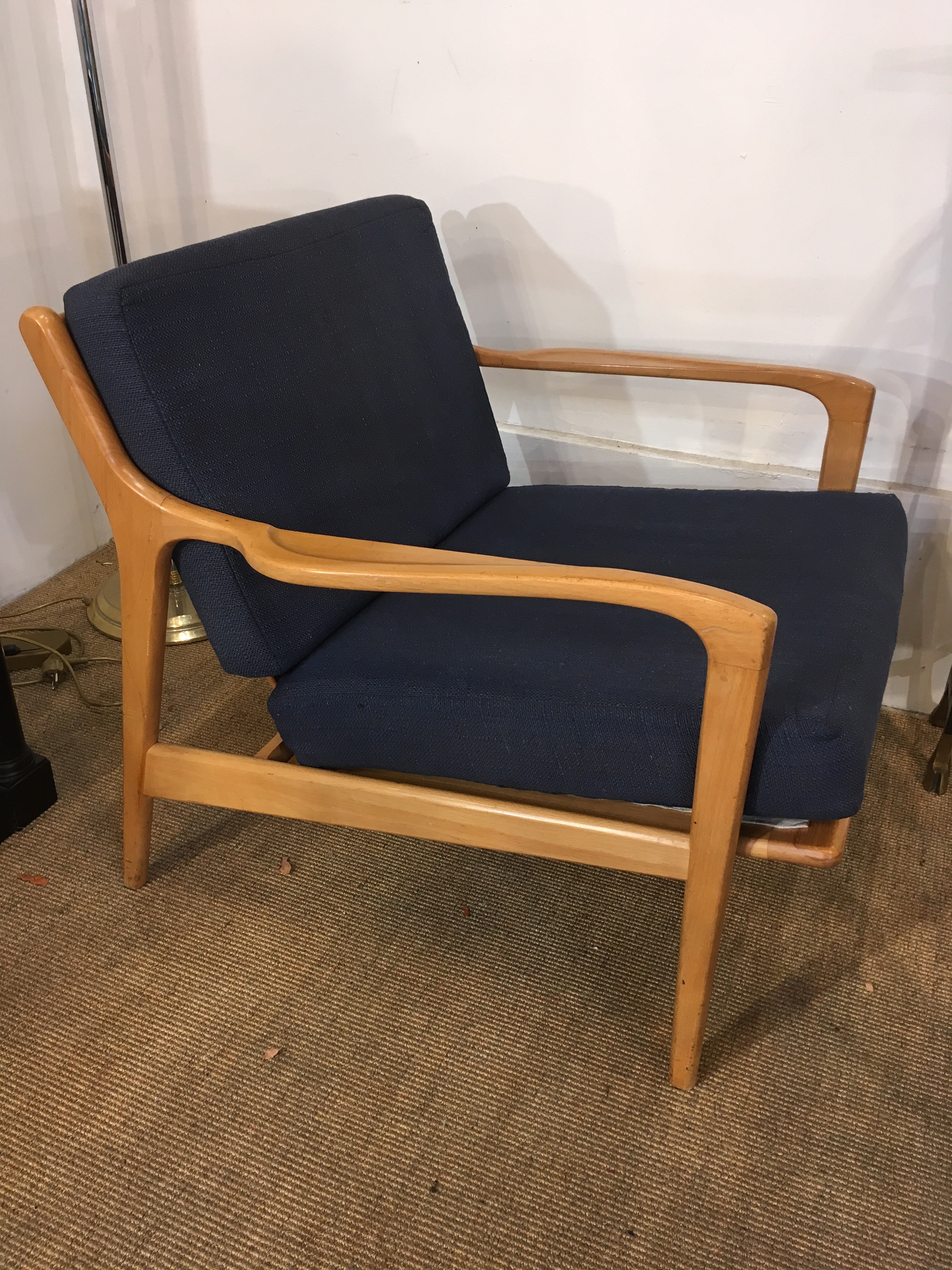 Paire de fauteuils scandinave 1960 Paul Bert Serpette