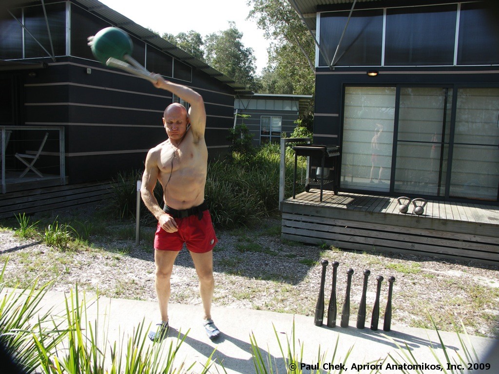 Tornado ball workout in front of my cabin » Paul Chek's Blog