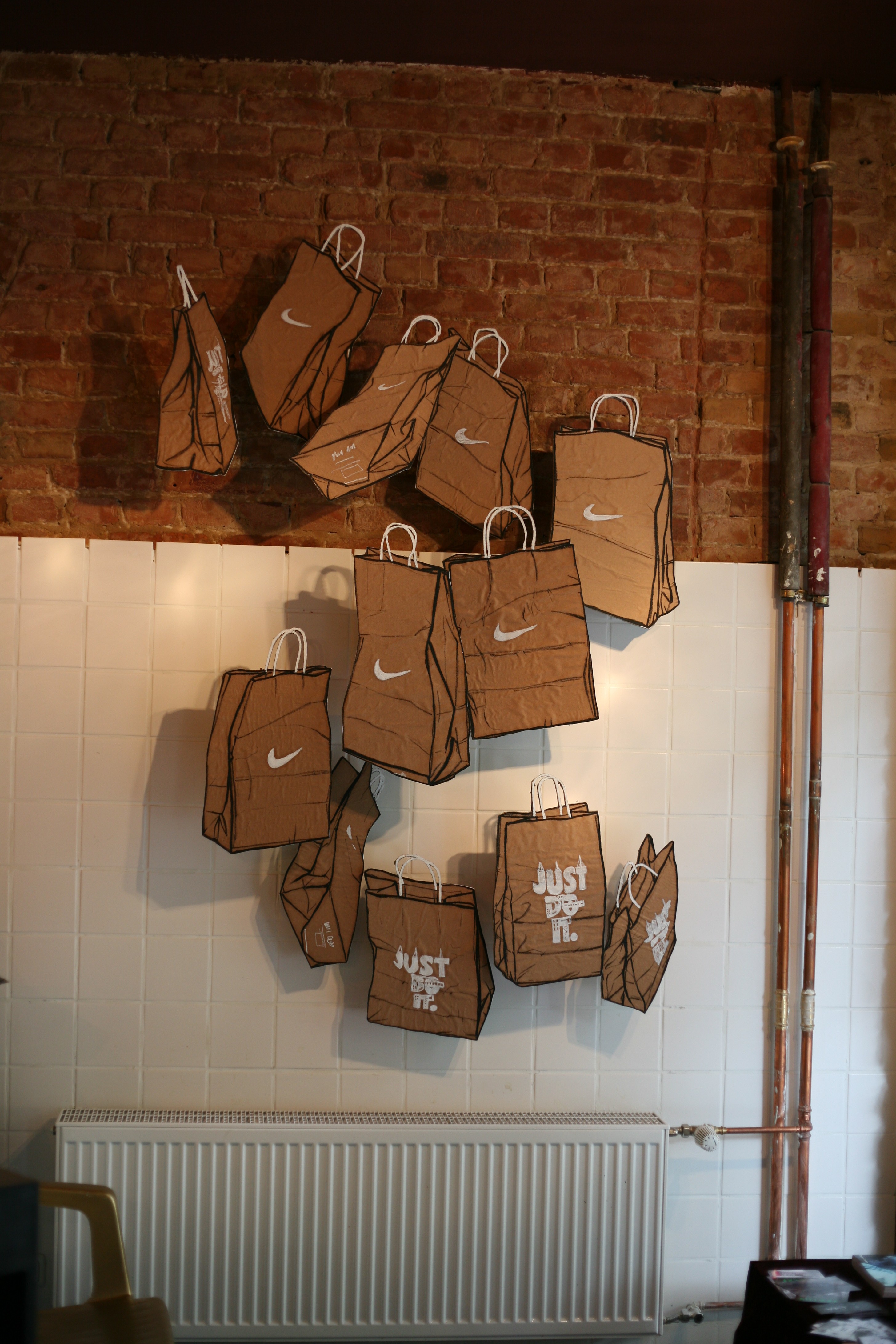 Nike brown paper bag drawings