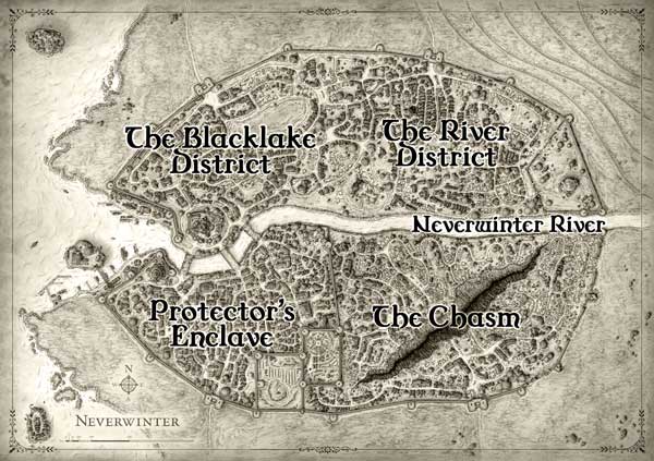 D&D Map Of Neverwinter The City Of Neverwinter. Features, Facts & Timeline (Forgotten Realms) - Rpg Blog