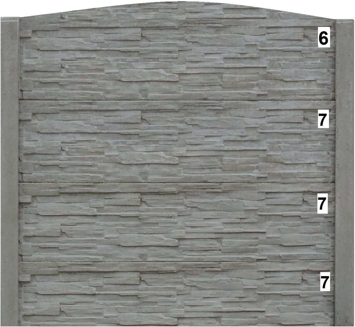 Gard din placi de beton Gard din placi de beton