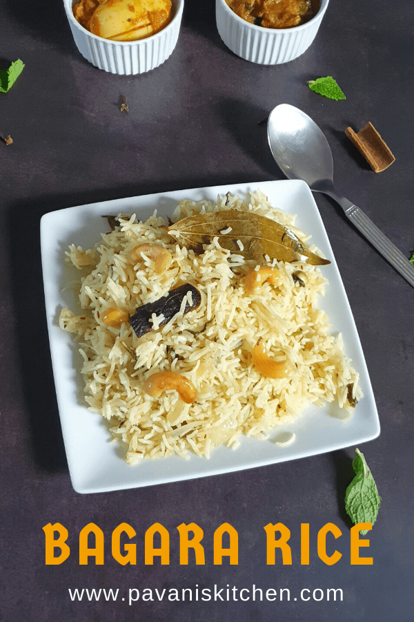 Bagara Rice Recipe How to make Bagara Rice Pavanis Kitchen
