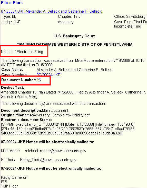 Amend a Chapter 13 Plan Western District of Pennsylvania United