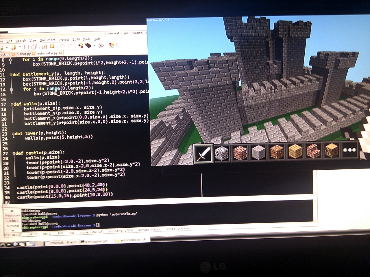 Thoughts on teaching programming with Minecraft and Python dave's Thoughts on teaching programming with Minecraft and Python dave's