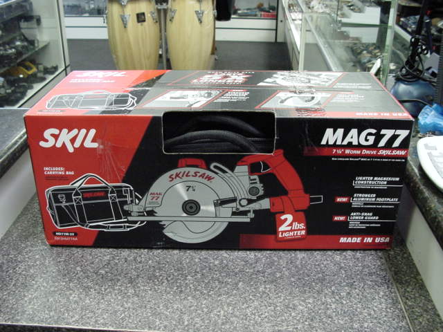 SKIL MAG77 7-1/4 Worm Drive SkilSaw + Bag New IN The Box
