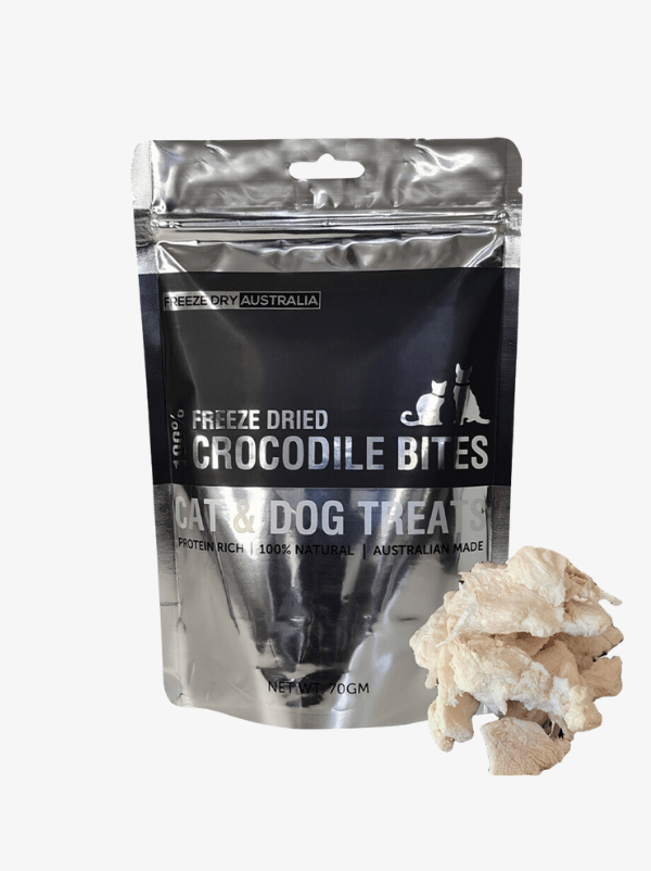 Freeze Dry Australia Freeze Dried Crocodile Bites 70g, Dog & Cat Treats