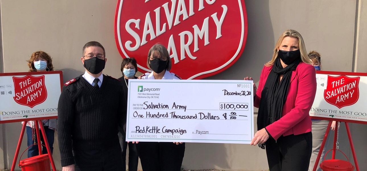 and its Employees Give 100,000 to The Salvation Army Through Red Kettle Campaign