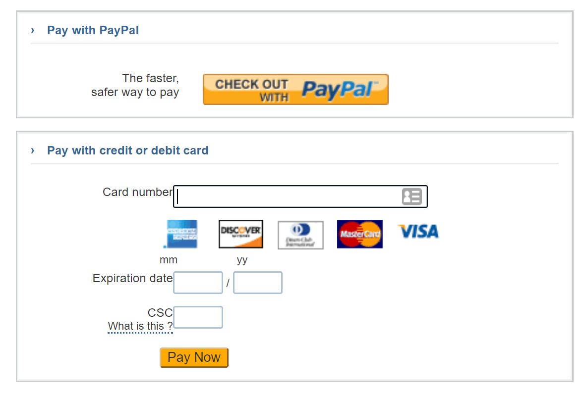 Set up and test hosted pages with Payflow Gateway