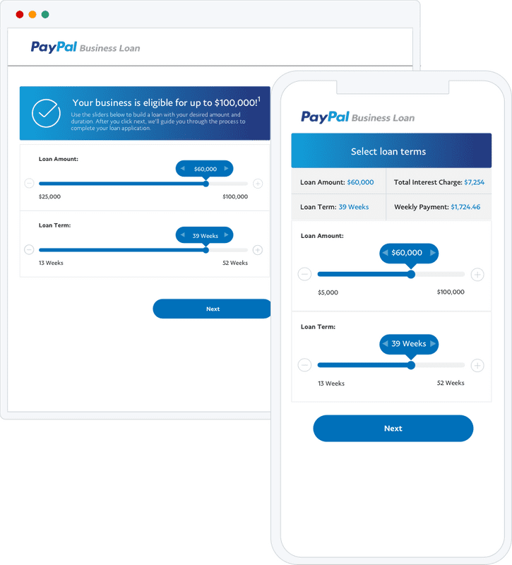 Business loan Small business funding PayPal US