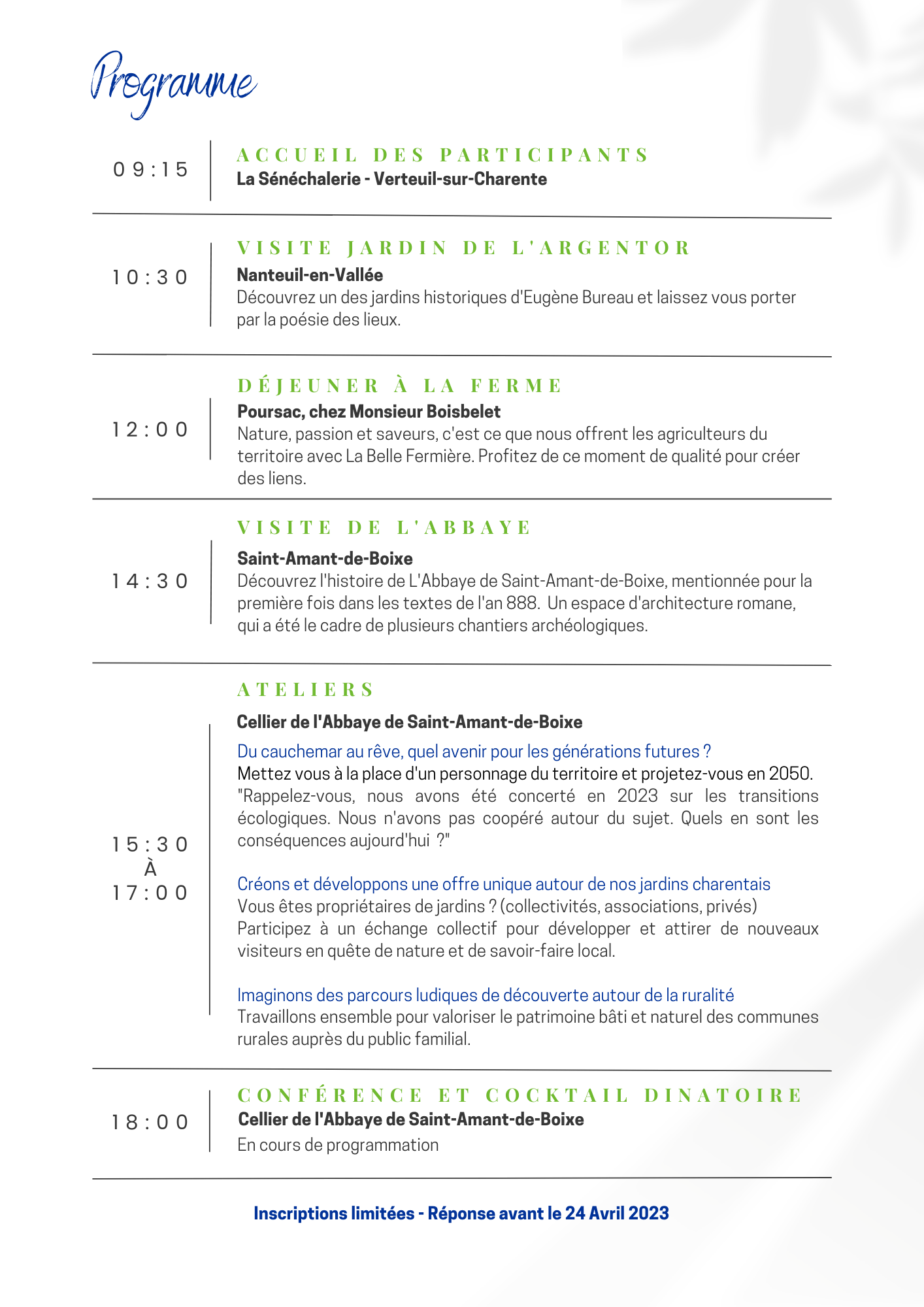 Joli Mois de l'Europe 2023 Pays du Ruffecois