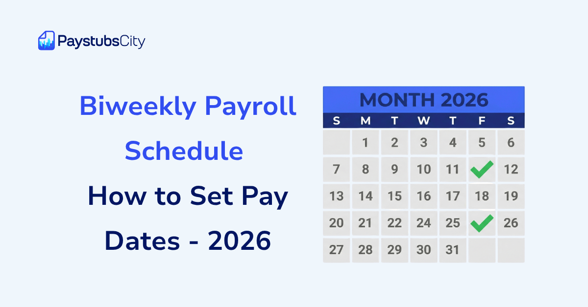 Biweekly Payroll Schedule How to Set Pay Dates 2026 Paystubscity