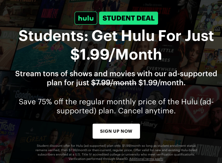 2 Ways to get Hulu student discount 2023 Pazuvideo