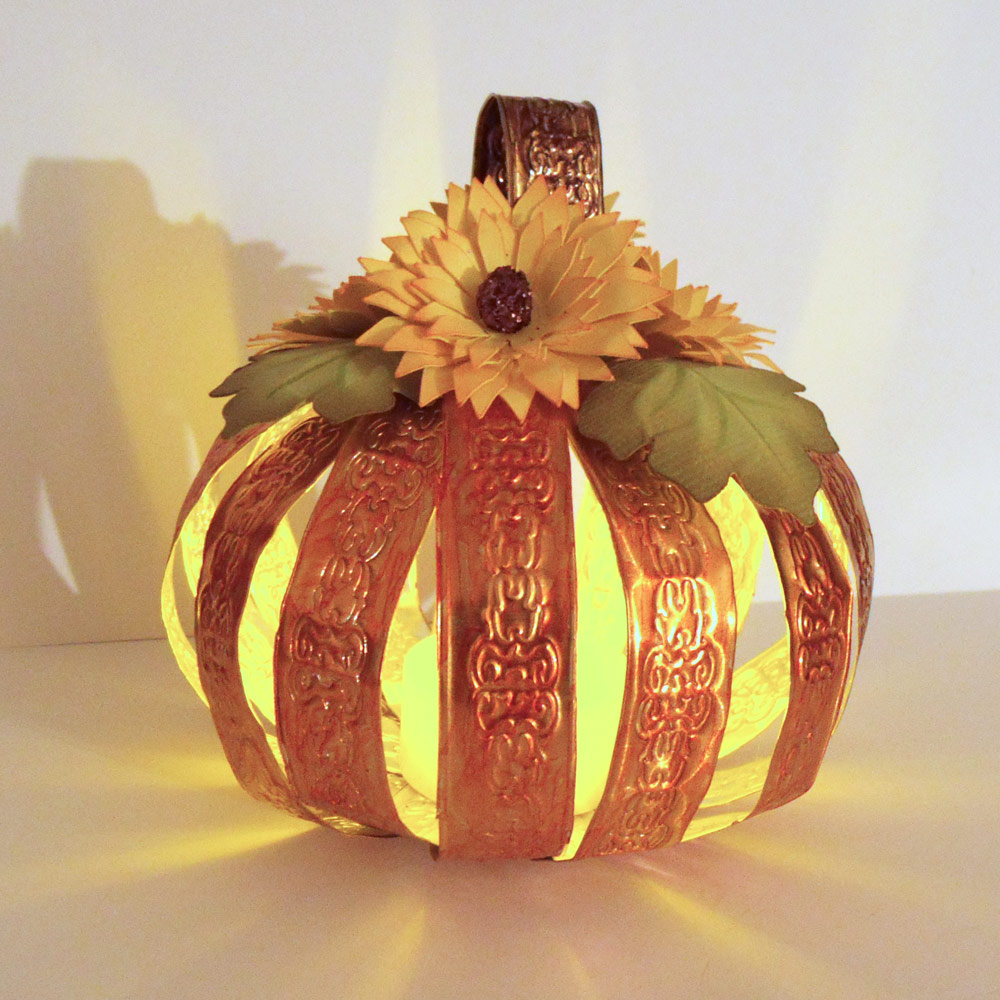 3D Fall Metal Pumpkin Home Decor With Pazzles