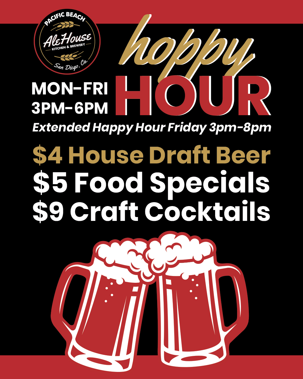 Hoppy Hour 🍻 San Diego Pacific Beach Restaurant PB Sports Bar