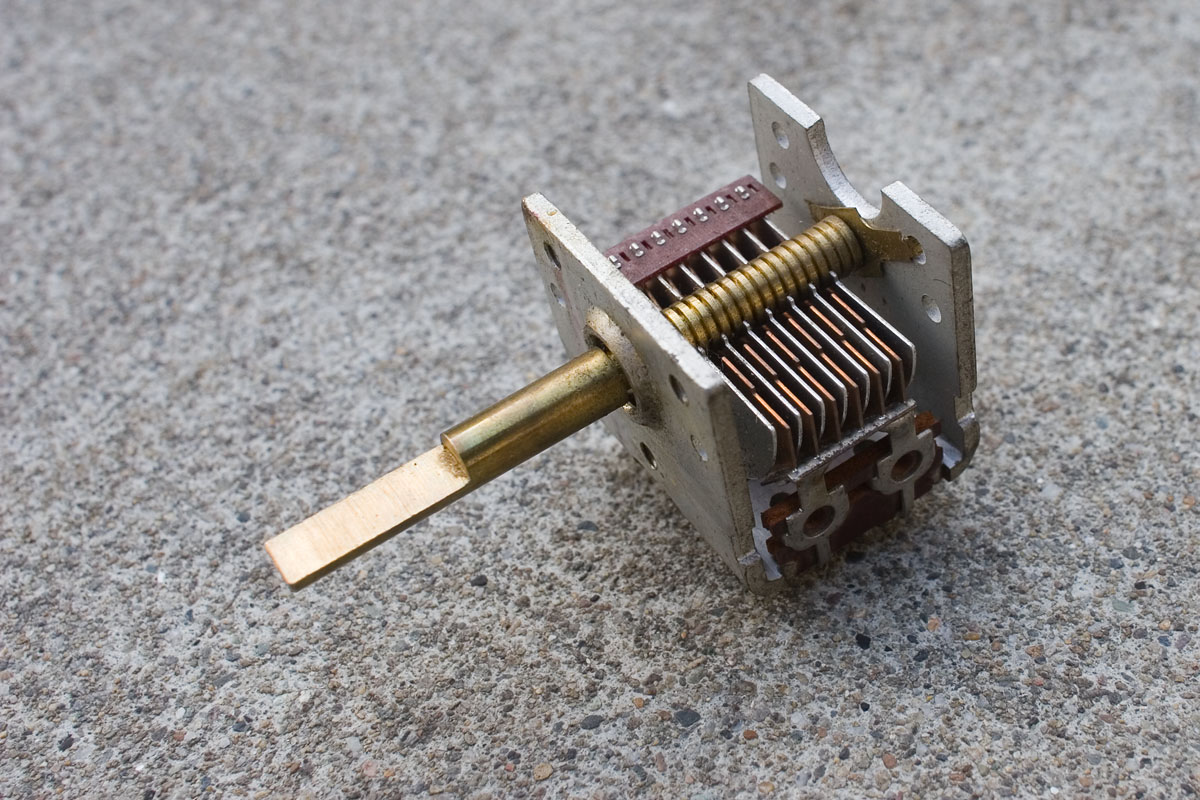 An AirSpaced Variable Capacitor With Brass Vanes Dave