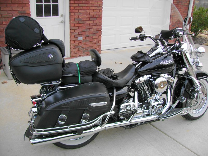 Leather tour pac with rack? Harley Davidson Forums